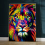 Lion Pop Art Print, thumbnail 2 of 8