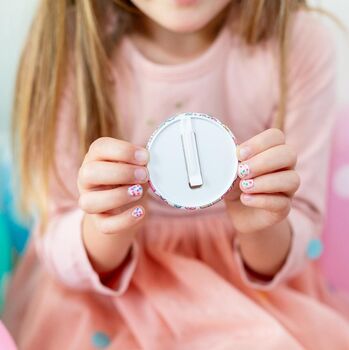 Kids Birthday Number Badge, Pink Or Pink Check Gingham, 2 of 5