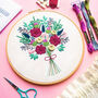 Winter Bouquet Embroidery Kit, thumbnail 2 of 5