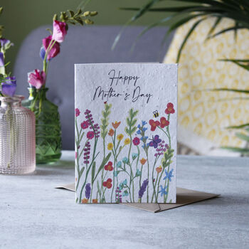 Happy Mother's Day Plantable Seed Recycled Card, 4 of 4