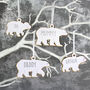 Personalised Polar Bear Family Christmas Decorations, thumbnail 1 of 11