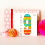 Sparkly 9th Birthday Card, thumbnail 5 of 5
