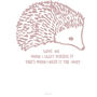 Hedgehog Love Print, thumbnail 4 of 4