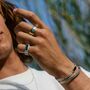 Maharani Men's Sterling Silver Cuff, thumbnail 6 of 11