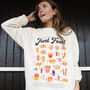 Junk Food Guide Women’s Graphic Sweatshirt, thumbnail 2 of 3