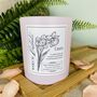March Daffodil Birth Flower Personalised Candle, thumbnail 2 of 11