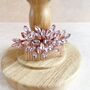 Blush Pink Crystal Hair Comb, thumbnail 6 of 8