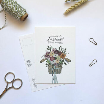 ‘Appreciation’ Hand Illustrated Floral Postcard Set, 3 of 7