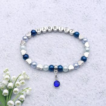 Personalised Birthstone Bracelet Gift Keepsake, 4 of 12