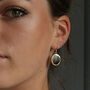 Ceramic, Glass And Gold Eclipse Oval Drop Earrings, thumbnail 4 of 5