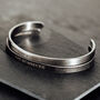 Men's Silver Engraved Bracelet, thumbnail 8 of 8
