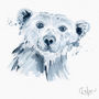 Inky Polar Bear Illustration Print, thumbnail 10 of 11