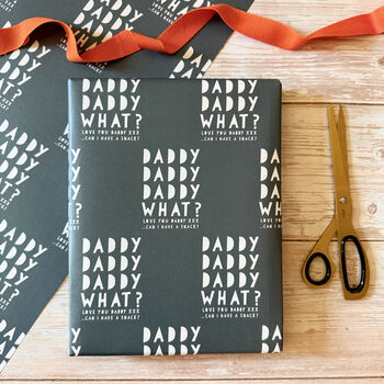 Funny Daddy Snack, Father's Day Wrapping Paper, 2 of 5