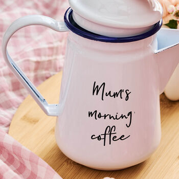 Personalised Enamel Coffee Pot, 3 of 3