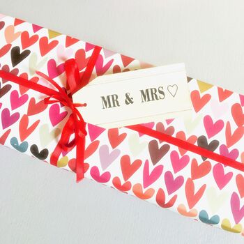 Mr And Mrs Gift Tag ~ Wooden, Handmade, 4 of 4
