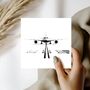Boeing 777 – Hand Drawn Aviation Greeting Card Illustration, thumbnail 3 of 6