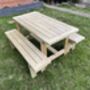 Garden Table And Benches Set, thumbnail 8 of 11