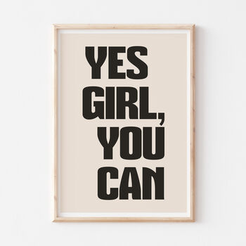 Strong Women Colourful Feminist Yes Girl You Can Print, 6 of 6