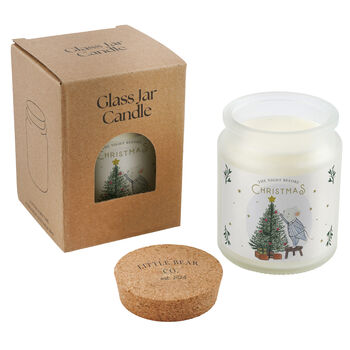 The Night Before Christmas Candle Scented Candle • White Jar Candle • Little Bear Co • Festive Gift, 2 of 2