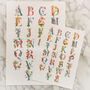 The Flower Alphabet Print, thumbnail 2 of 9