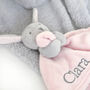 Personalised Pink Bunny Rabbit Baby Comforter, thumbnail 6 of 12