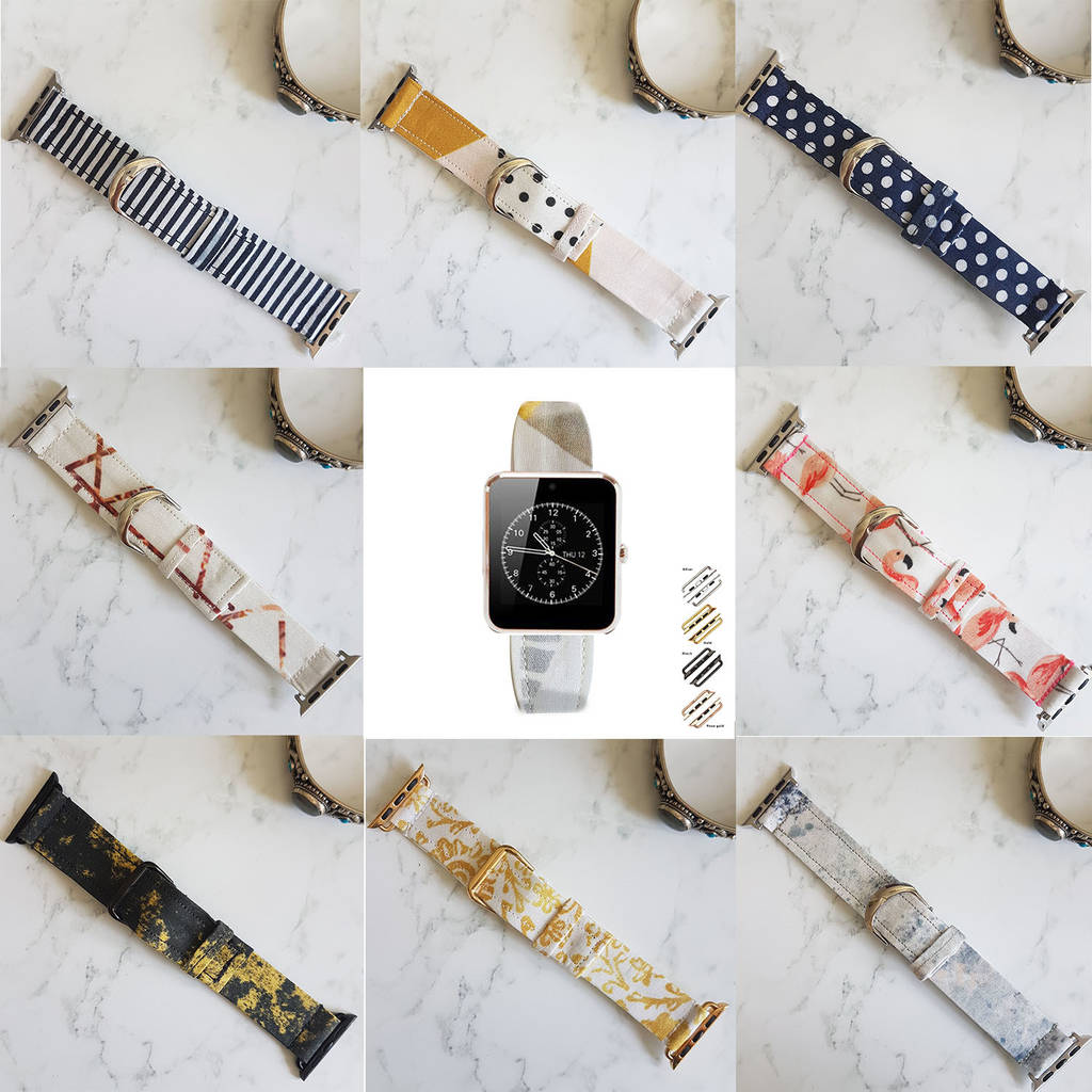 fabric apple smartwatch bands strap, multiple choice by buckle and cog
