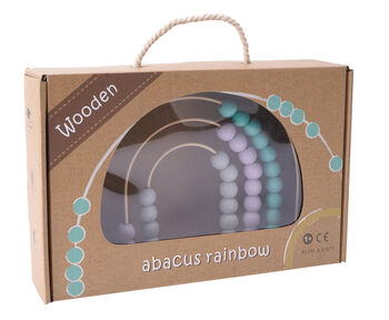 Personalised Rainbow Abacus Baby Toy, 7 of 7