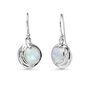 Handmade Silver Fiery Moonstone Drop Earrings, thumbnail 6 of 8