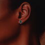 Enamel Christmas Tree And Snowflake Earrings, thumbnail 5 of 5