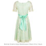 Bespoke Lace Bridesmaid Dresses In Ivory And Aqua, thumbnail 5 of 5