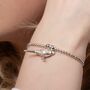 Personalised Sterling Silver Budgie 3D Charm Bracelet, thumbnail 1 of 6