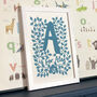 Personalised Alphabet Letter Name Children's Print, thumbnail 1 of 2