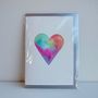 Handmade Pastel Heart Engagement/ Valentine/ Love Card, thumbnail 4 of 8