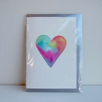 Handmade Pastel Heart Engagement/ Valentine/ Love Card, 4 of 8