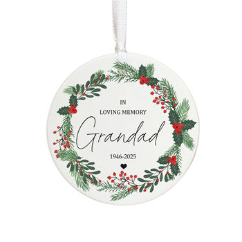 Personalised Christmas Remembrance Bauble Keepsake Gift, 2 of 4