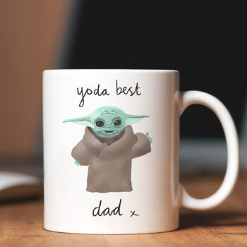 Personalised Yoda Best Daddy, Dad Or Grandad Mug, 3 of 7