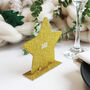 Personalised Gold Glitter Star Christmas Place Setting, thumbnail 4 of 6