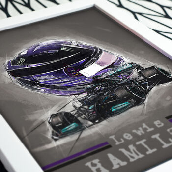 Lewis Hamilton Graphic Design Poster, 3 of 4