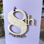 Personalised Bronze 8th Wedding Meaning Anniversary Card, thumbnail 10 of 11