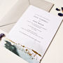 Watercolour And Foil Wedding Invitations, thumbnail 1 of 4