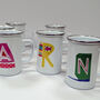 Large Enamel Alphabet Mug, thumbnail 3 of 11