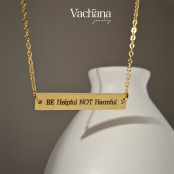 Be Helpful Not Harmful Necklace, 3 of 5