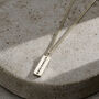 Large Personalised Coordinates Tag Necklace, thumbnail 2 of 6