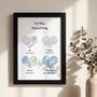 Wedding Gifts Personalised Location Maps Print Met Engaged Married, thumbnail 1 of 10