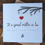 Personalised Christmas Card For Mother In Law, thumbnail 2 of 4