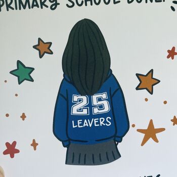 Customisable Leavers 2025 Card For Girls, 8 of 10