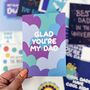 Father's Day Card 'Glad You're My Dad', thumbnail 1 of 3