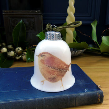 Wren Fine Bone China Bell Decoration, 5 of 8