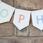Personalised Embroidered Bunting Room Sign, thumbnail 6 of 6
