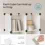 16 Cube Stackable Shoe And Storage Organizer Unit, thumbnail 4 of 11